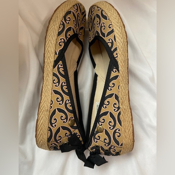 UGG Women’s Marrakech Indah Espadrille Ballet Flat Black/Tan Sz 6 EUC, Spring - Picture 10 of 13